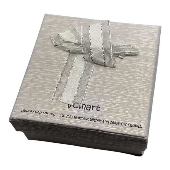 Chunky Beaded Girls Necklace With Ribbon Tie Closure In Black White & Silver - Picture 11 of 11